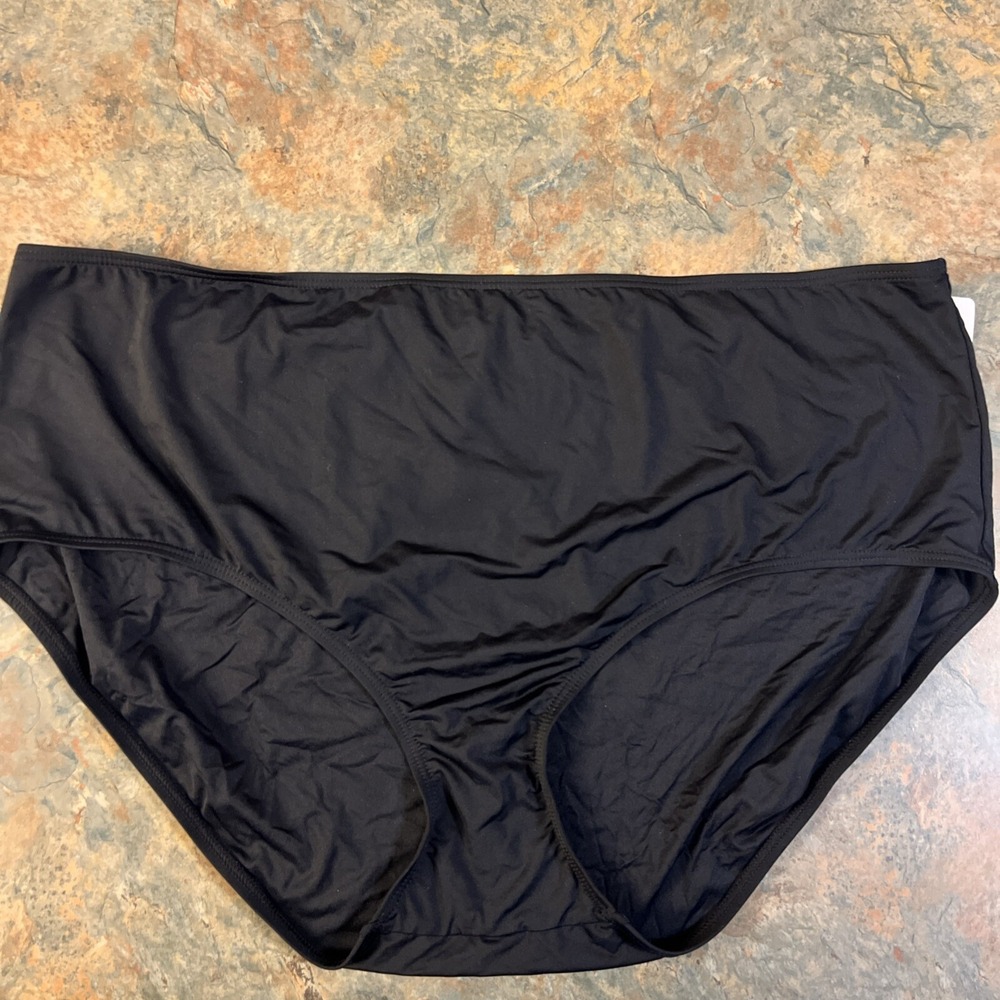 Anne Cole signature swimsuit bottoms, 24W, black NWT